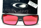 New Oakley Gascan Matte Black Galaxy Hd Pink Lens Sunglass 9014