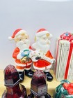 Lot 6 Sets Vintage Christmas Salt   Pepper Shakers 1950 - 60   s Santa Napco Gifts