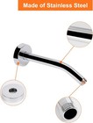 Shower Arm  6 Inch Shower Pipe With Flange  Made Of Stainless Steel Shower