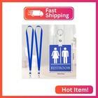 Tinlade 8 Set Bathroom Passes For Classrooms Bulk With Keychain Holder