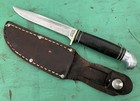 Vintage 1950 s Western Fixed Blade Knife Model L48 - 4  Carbon Steel Blade