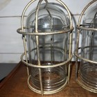 Vintage Metal Explosion Proof Lights Globes  Industrial Factory Steam Punk