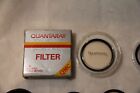 Lot Of 6 Vintage Screw-in  Lens Filters 52mm   55mm - Canon Type W leather Cases
