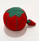 Vintage Tomato Cloth Pin Cushion Strawberry Sewing Supplies