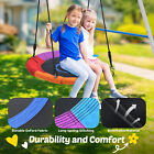 440lb Metal Swing Set With 2 Swings Outdoor Backyard Heavy Duty Playset For Kids