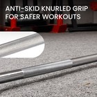 Balancefrom Standard Weightlifting Barbell   chrome Plated Solid Steel Bar  