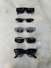 Lot Of 5 Sunglasses Gucci Ray Ban   Deadstock Vintage Assorted Scratched Lenses