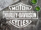 Harley Davidson Stencil Motorcycle Stencil  Biker Stencil  Chopper Stencilstenci