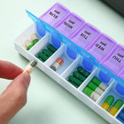 Ezy Dose Travel  7-day  Pill  Medicine  Vitamin Organizer weekly  2 Times A Day 