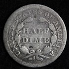1853 Seated Liberty Silver Half Dime Vg E241 Qg