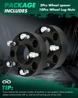 1 5  Wheel Spacers 5x5 5 Fit For Ram 1500 2pcs Black