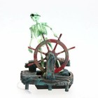 Pirate Captain Skeleton Action Figure Fish Tank Ornament Aquarium Decoration