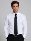 Jemygins Solid Color Tie Mens Necktie For Business And Wedding