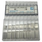 216 Pcs 8-25mm Stainless Steel Watch Band Spring Bars Link Pins Cotter