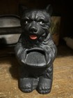 Vintage Cast Iron Two Piece Black Bear With Honeypot Coin Bank 6 In 