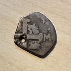 1802  721  Caracas Venezuela 1 Real Silver Imitation Cob Rare