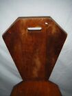 Vintage Brutalist Wooden Mcm Mid Century Modern Solid Wood Chair