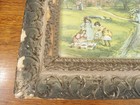 Vintage Framed Victorian Cottage Scene Print Ornate Frame 23x28