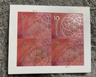  Us Block Of 4 Floral Geometry Stamps Scott  5755  Face Value  4 X  10    40 00 