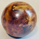 Vintage Handcrafted Burl Wood Sphere Orb Organic Modern Sculptural Decor