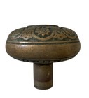 Antique Victorian Cast Bronze Or Brass Sunburst With Flowers Door Knob