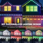Permanent Outdoor Lights Rgb Smart Eaves Light For House Holiday Party Decor