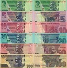 Zimbabwe 6 Pcs Set  2 To 100 Dollars  2020  - P101a To P-106a Unc