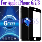 For Iphone 6 7 8 Plus 10d Curved Full Cover Tempered Glass Screen Protector 