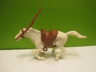 Marx Roy Rogers Playset Character Figures Horse Dog Cream Plastic Toy Soldiers