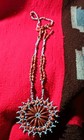   awesome Native American  Navajo Fancy Ghost Bead Necklace  Very Nice  