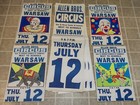 Allen Bros Circus Poster Lot Warsaw Illinois Vintage Clown Elephant Screen Print