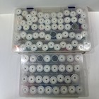 Janome Polyester Embroidery Thread Set Preowned 90 Spools J-207 With Cases