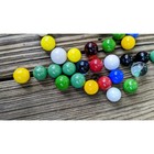 Lot Of 80 Vintage Glass Marbles Few Larger Shooters Colorful Toy Childrens Game