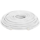 100ft Cat5e Ethernet Patch Cord White Cat 5e Internet Cable Rj45 Lan Router Cord