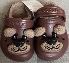 Crocs Kids Brown Fun Lab Bear Lined Clog Toddler C8 Shoes