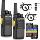 Long Range Walkie Talkie 2 Set 50 Mile Two Way Radio Charge Headset Waterproof