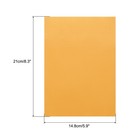 Colored Vellum Paper 40 Sheet Orange Yellow 8 3  X 5 9  Printable Vellum Paper