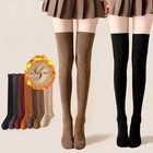 Winter Warm Thigh High Socks Women Thick Terry Knee High Hosiery Socks