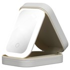 Makeup Storage Box With Led Light Mirror Portable Travel Makeup Cosmetics