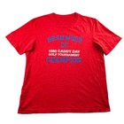 Travis Mathew Men s Caddy Shack Bushwood C-club T-shirt Red     Large