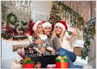 Christmas Fireplace Holiday Party Backdrop 8x6ft Tree Gift Studio Props