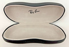 Ray-ban Eyeglass Clamshell Hard Case With Cleaning Cloth Black