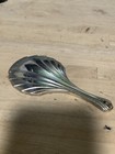 Small Vintage Silver Hand Mirror 5   x 2 1 2   