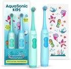 Kids Electric Toothbrush Set Aquarium Adventures Ages 3  Soft Bristles