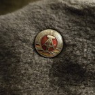 Euc Size 56 Vintage East German Army Military Winter Fur Hat Grey Trapper Men s