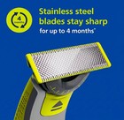 Replacement Blades For Philips Oneblade Qp2520 Qp2630 Razor Heads   Pack Of 2