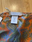 Eton 100  Silk Orange Paisley Pocket Square