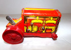Vintage Marx Tin Wind Up Toy Tractor   missing Two Wheels 