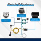 Trailer Wiring Harness 4-pin For Chevy Equinox gmc Terrain 2010-2017