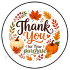 Thank You For Your Purchase Fall Small Business Envelope Seals Labels Stickers